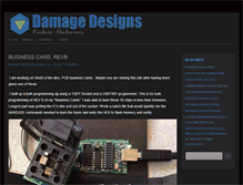 Tablet Screenshot of damage-designs.com